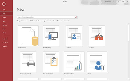 Microsoft access templates