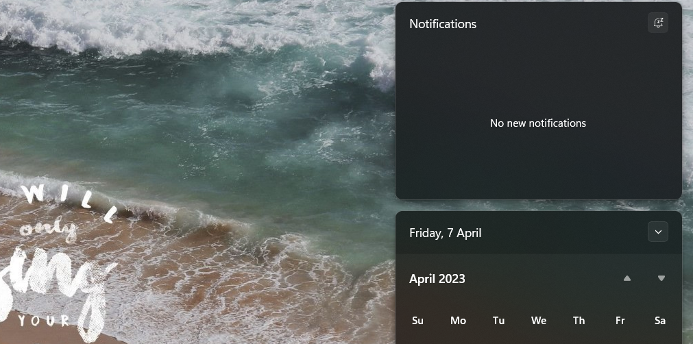 The Action Center is where your computer's notifications go. This includes things like messages from your apps, reminders, and updates
