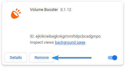 remove chrome extension