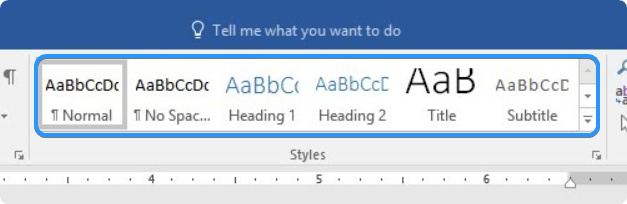 headings in word