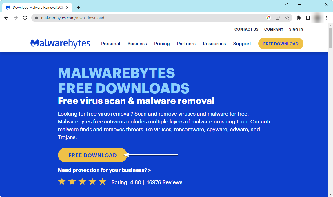 download malwarebytes