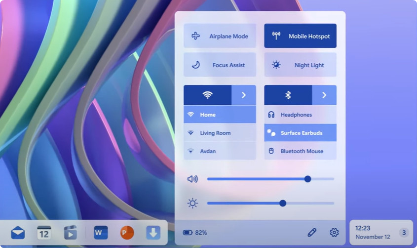 Windows 12 interface concept