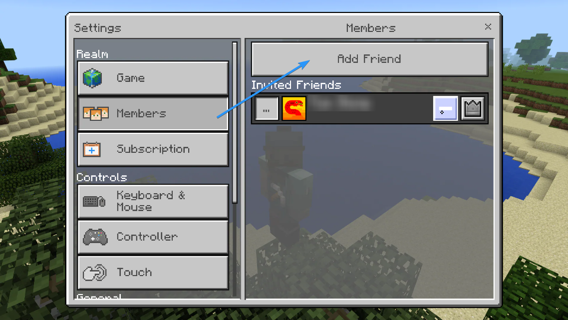 invite friends to realm