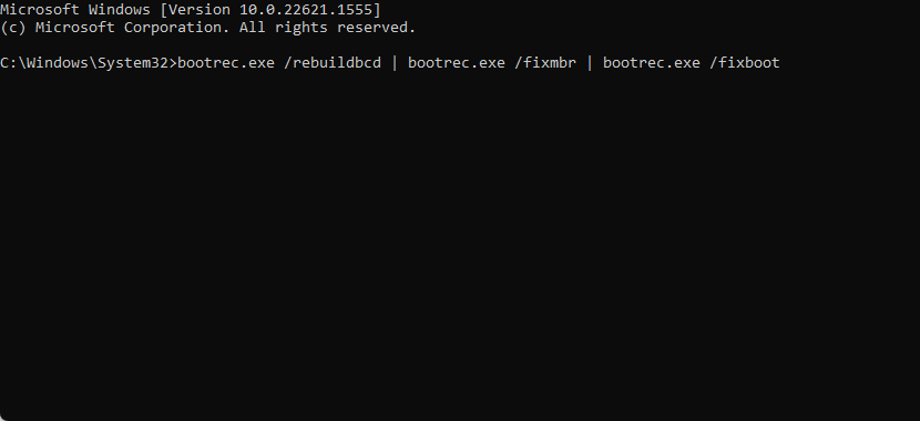 fixboot command