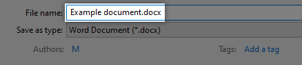 Enregistrer un document Word