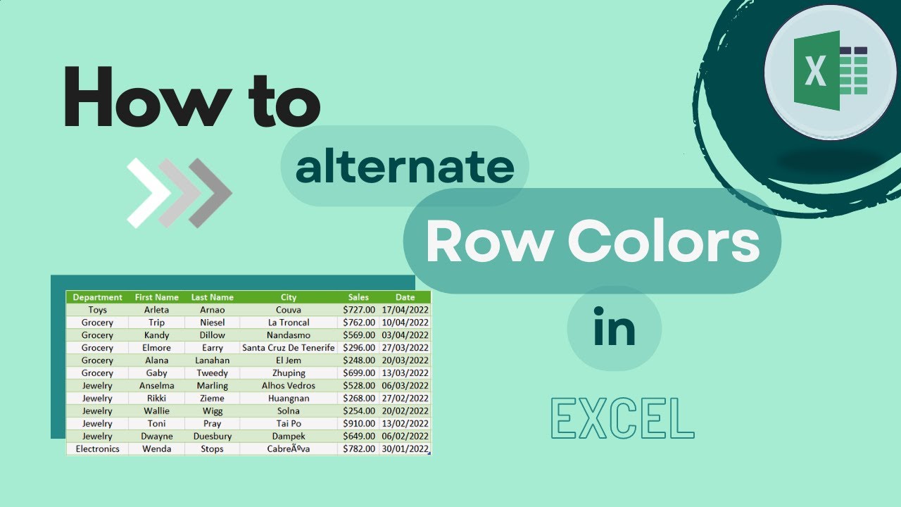 Ways To Alternate Row Colors in Excel [Guide]