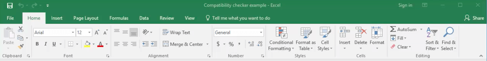 excel compatibility mode