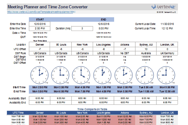 world meeting planner