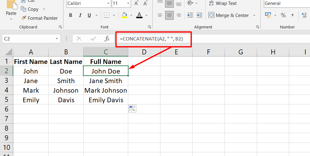 CONCATENATE function