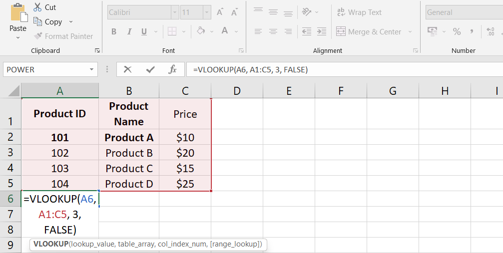 VLOOKUP Function