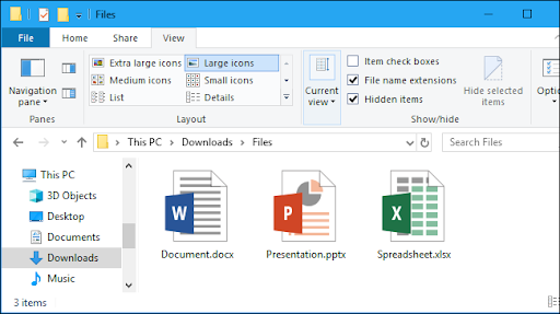 Basics of Windows 10 File Explorer Interface