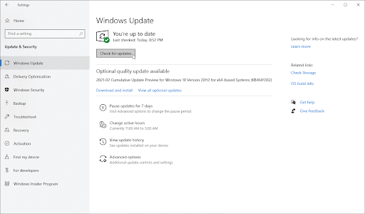 windows 10 update