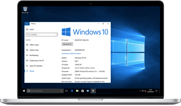 Validate Windows 10 version