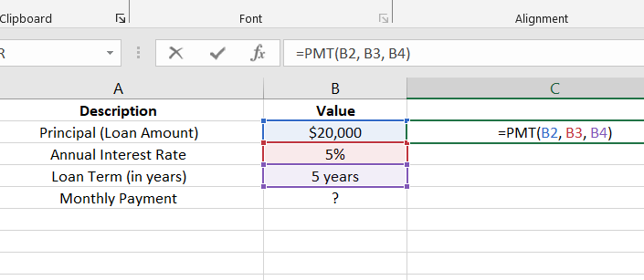 PMT in Excel