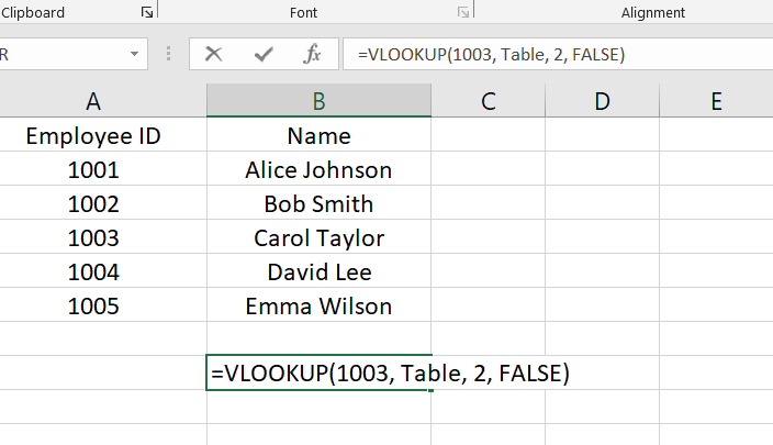 VLOOKUP in Excel