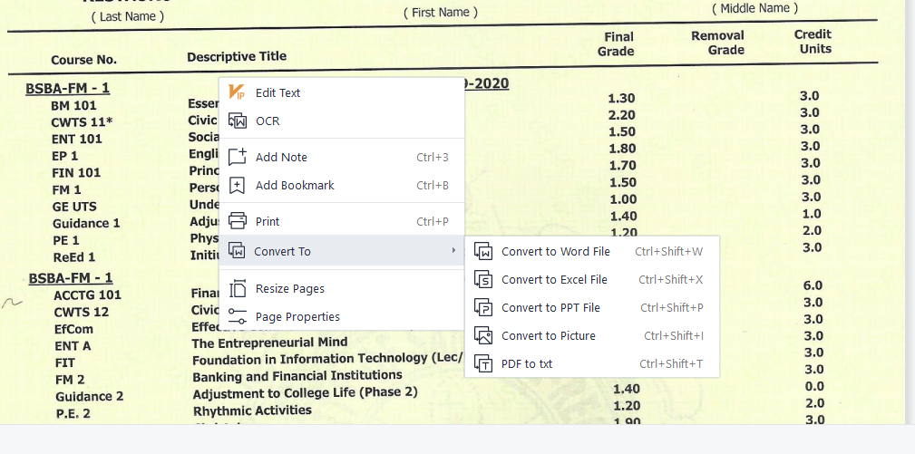 Методи за извличане на данни от PDF в Excel