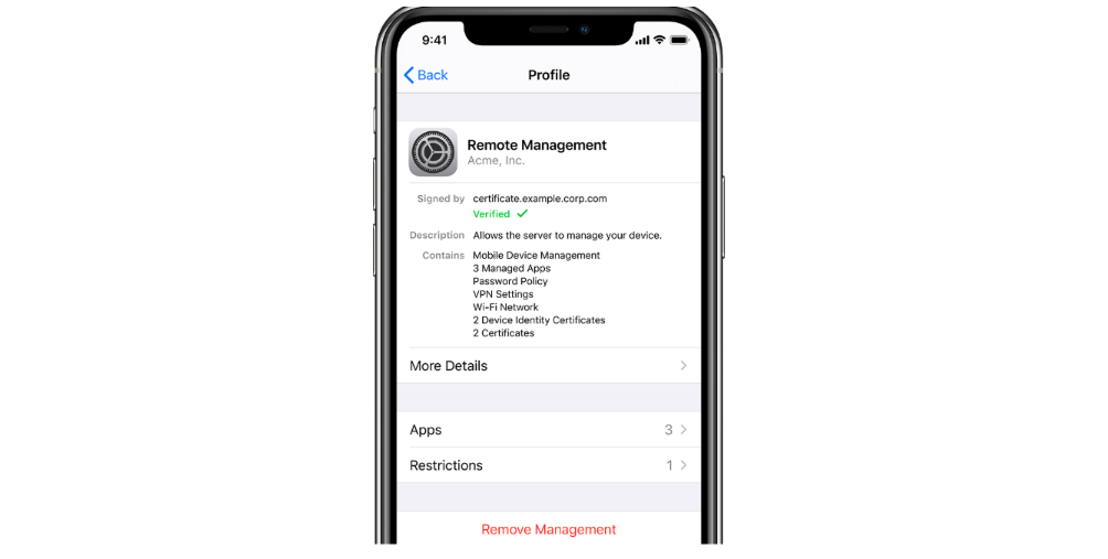 Apple Mobile Device Management