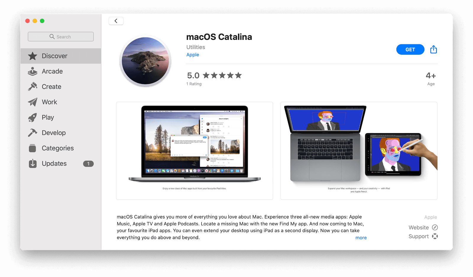 app store page