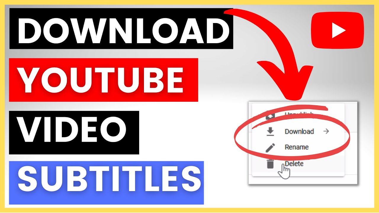 Download YouTube Video Subtitles