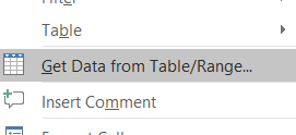 Get data from table/range