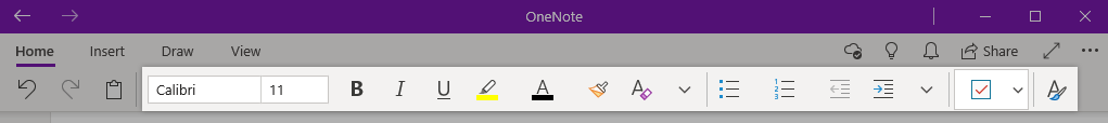 Formatting onenote