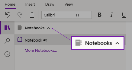 Notebooks in Onenote