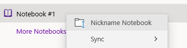 How to rename notebooks in onenote