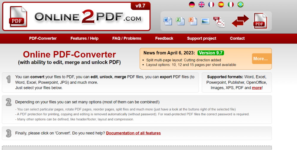 Convertisseur PDF en ligne