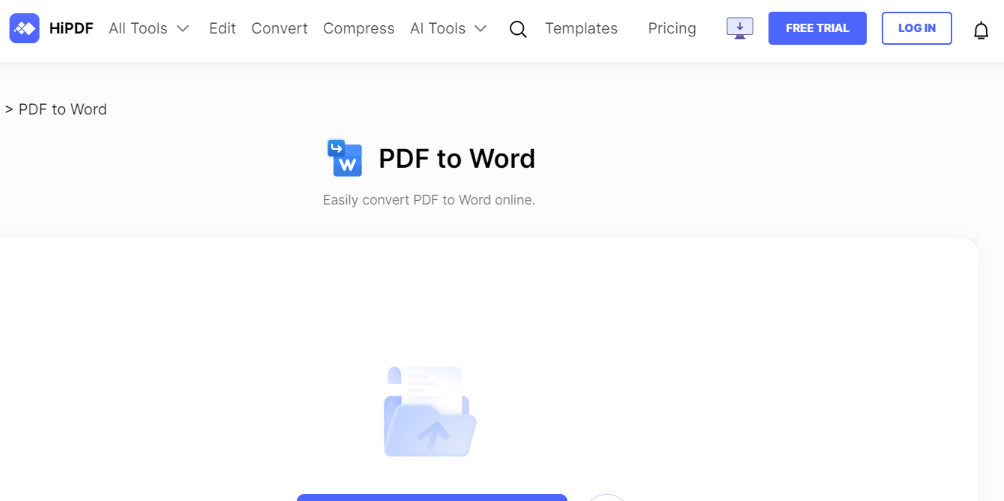 HiPDF Online PDF Converter