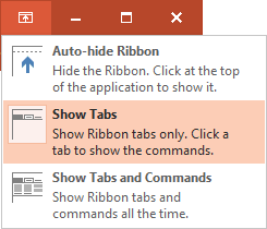 How to hide ribbon in PowerPoint