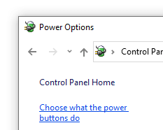 power options