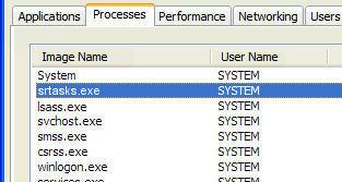 What is srtasks.exe and what is it used for?