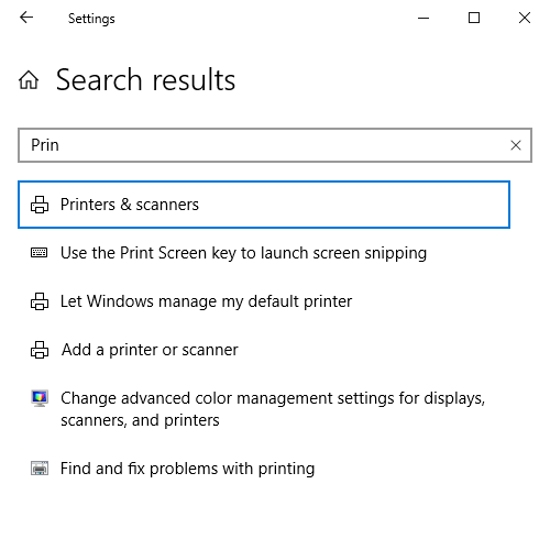 Remove/delete printer