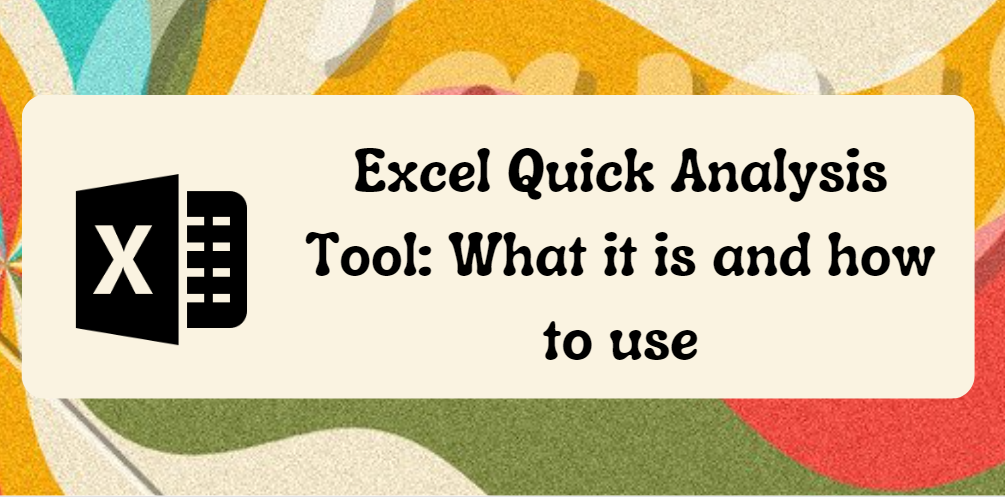 Инструмент за бърз анализ на Excel