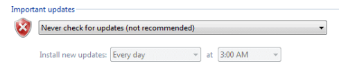 recommended settings