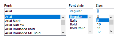 Choose Font Family