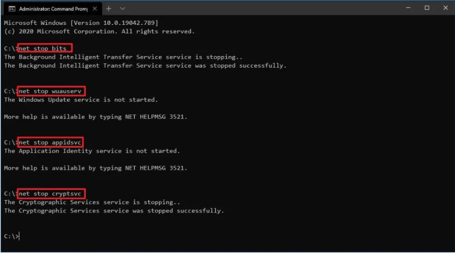 windows 10 command prompt list of commands