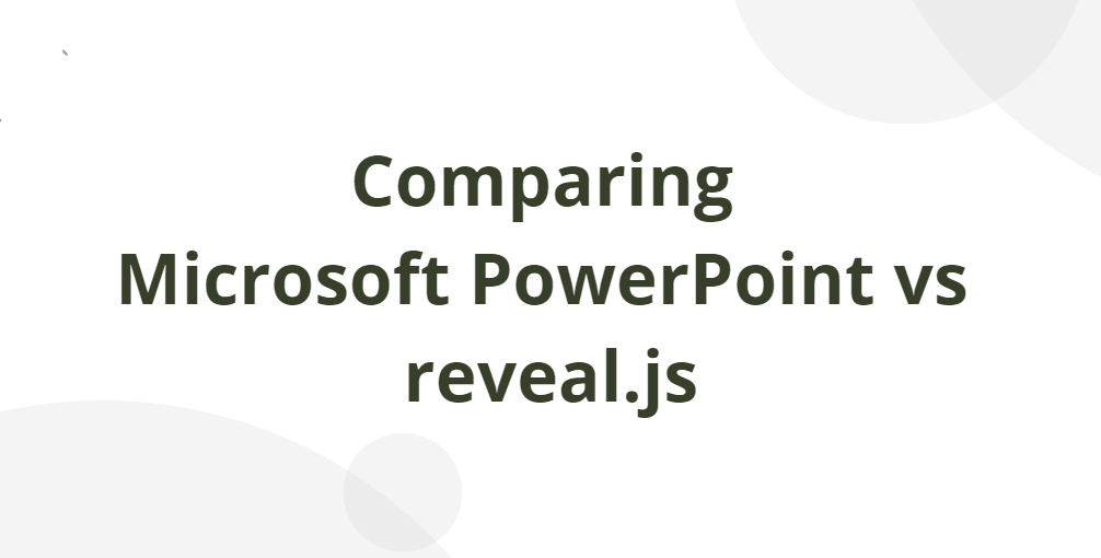 Microsoft PowerPoint et révélation.js