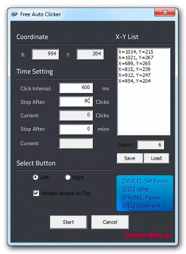 Free Auto Clicker