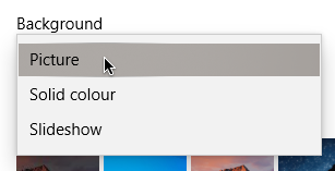 how to change background pictures