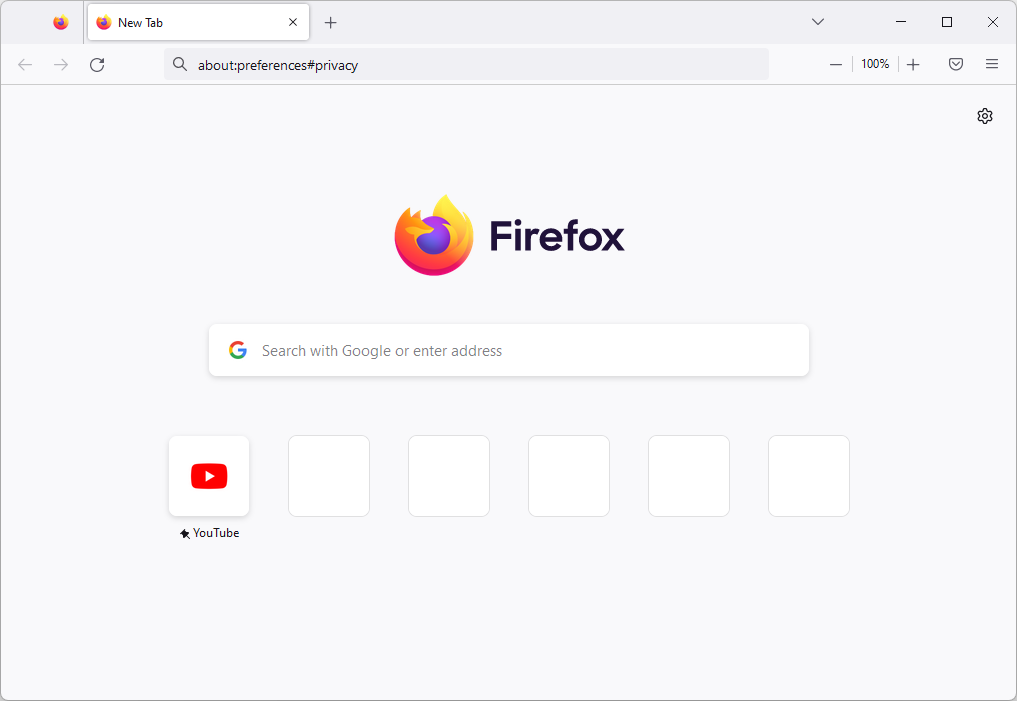 go to firefox preferences