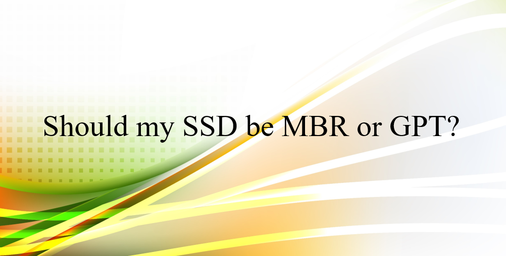 MBR et GPT pour SSD