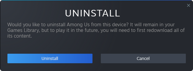 uninstall