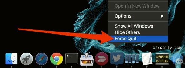 How to force quit apps on mac
