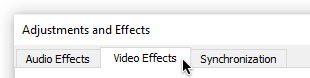 switch to video effects