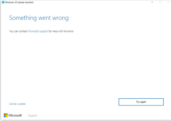 windows  update failing error