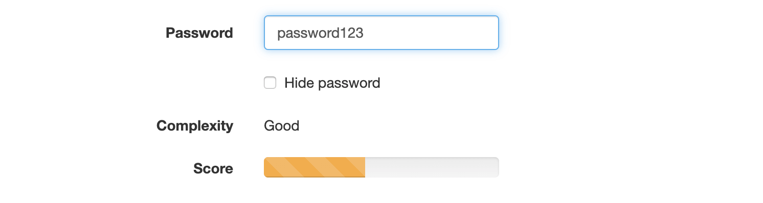 Weak password