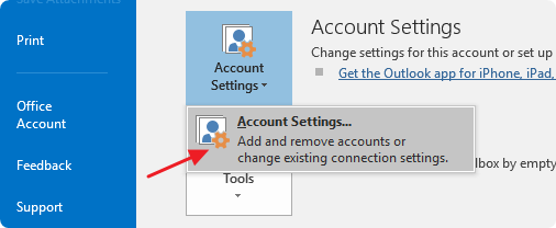 account settings