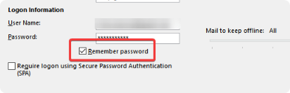remember password