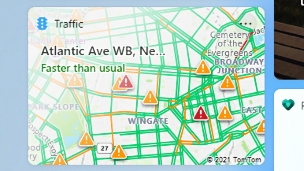 traffic widget